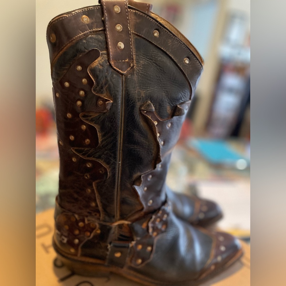 BED|STU Brown Leather Winter Boots